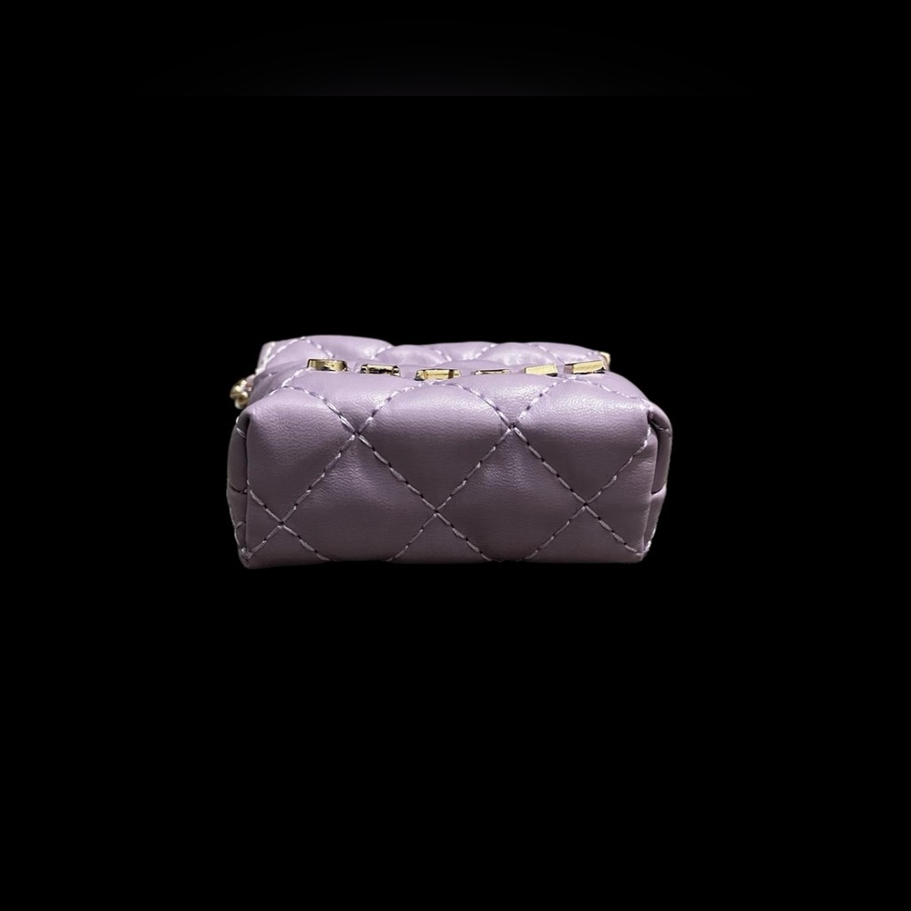 Lavender Mini Drawstring Chain Bag - Picture 3 of 6
